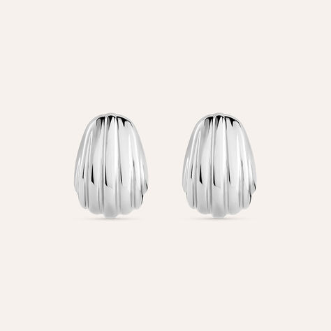 Orecchini Lobo Moonlight Acciaio - Orecchini a Lobo Donna | Stroili