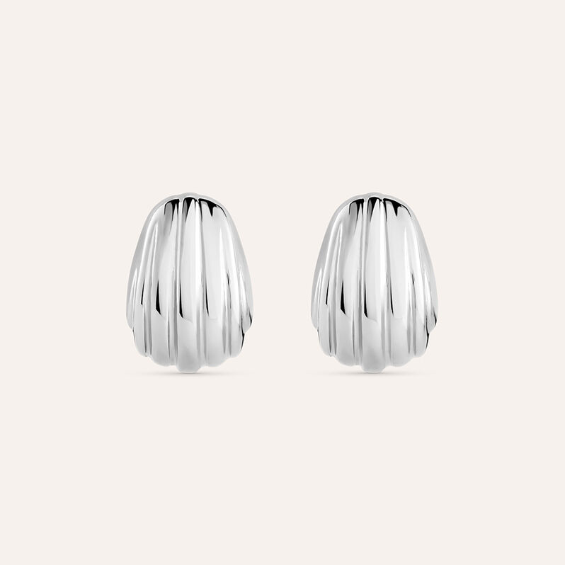 Orecchini Lobo Moonlight Acciaio - Orecchini a Lobo Donna | Stroili