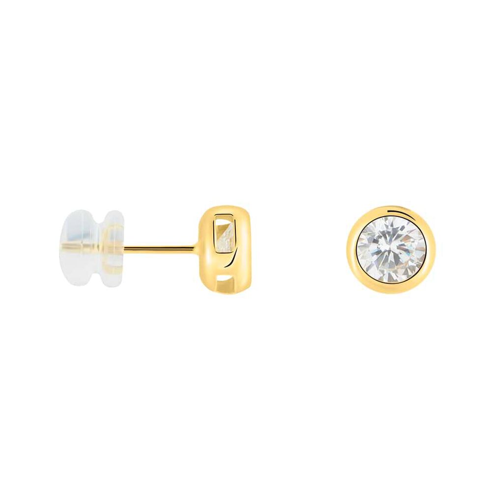 Orecchini Lobo Punto Luce Claire Oro Giallo Cubic Zirconia - Orecchini a Lobo Donna | Stroili