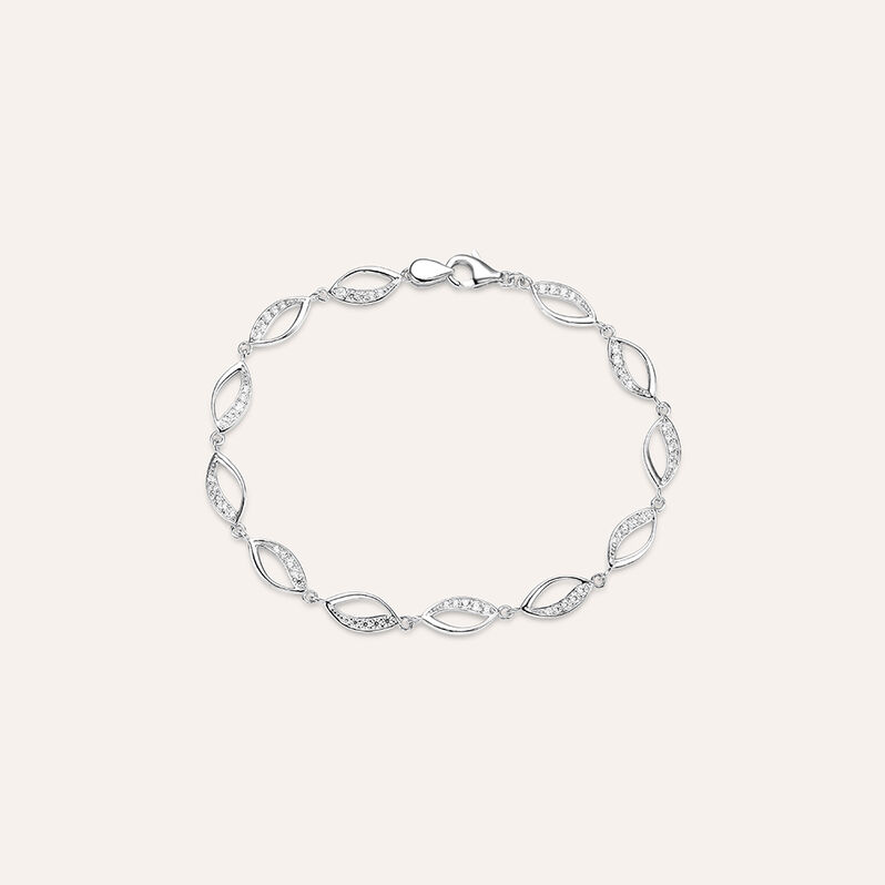 Bracciale Silver Shine Argento Rodiato Cubic Zirconia - Bracciali Love Donna | Stroili