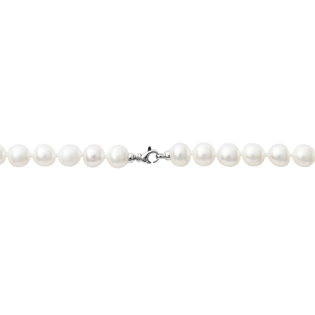 Collana Gabrielle Oro Bianco Perla D'Acqua Dolce - Collane Donna | Stroili