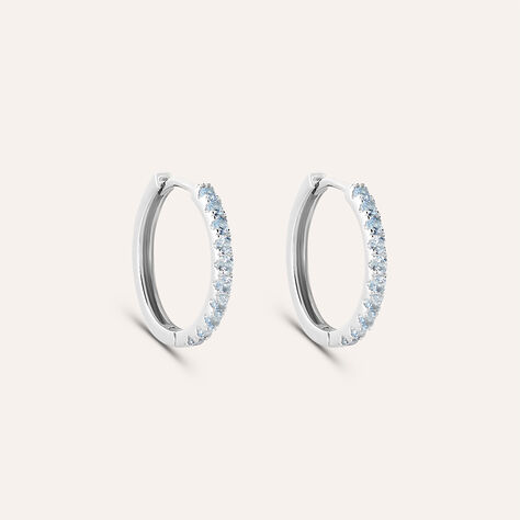 Orecchini A Cerchio Silver Rainbow Argento Rodiato Cubic Zirconia - Orecchini a Cerchio Donna | Stroili
