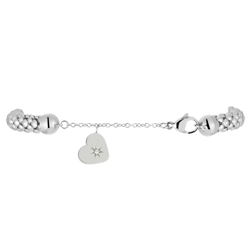 Bracciale Lady Chic Acciaio Bicolore Bianco / Rosa Cristallo - Bracciali Love Donna | Stroili