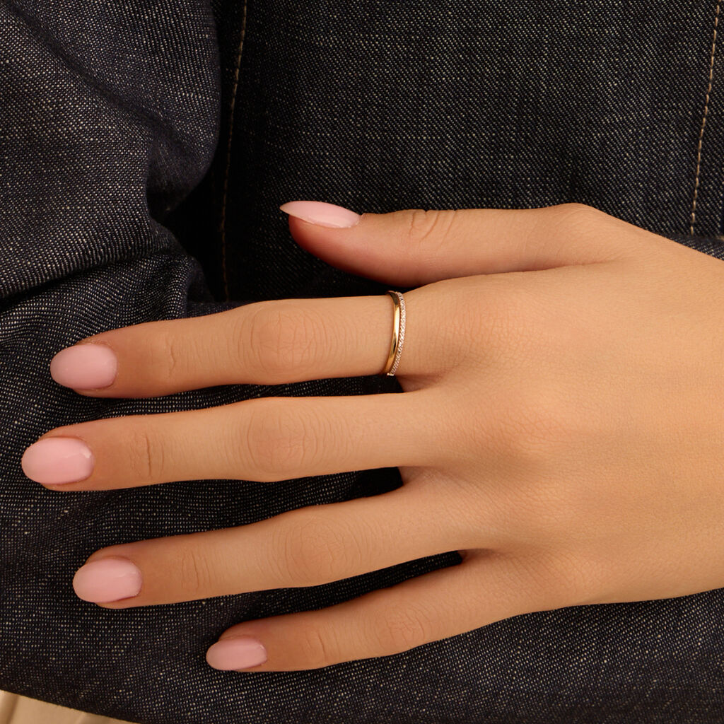 Anello Fantasia Sophia Oro Giallo Diamante