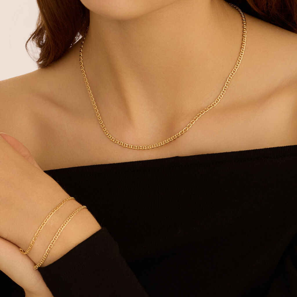 Bracciale Catena Colette Oro Giallo - Bracciali Unisex | Stroili