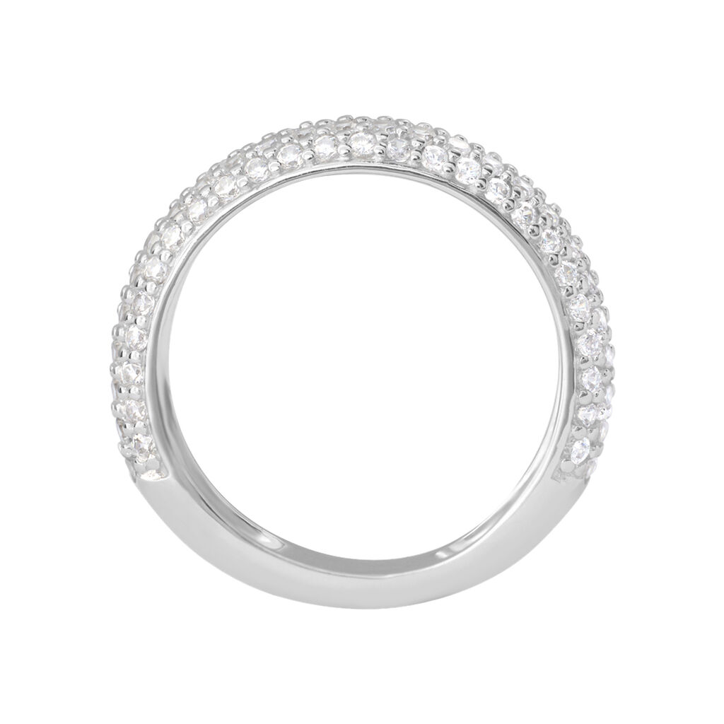 Anello Fascia Silver Shine Argento Rodiato Cubic Zirconia - Anelli con Pietre Donna | Stroili