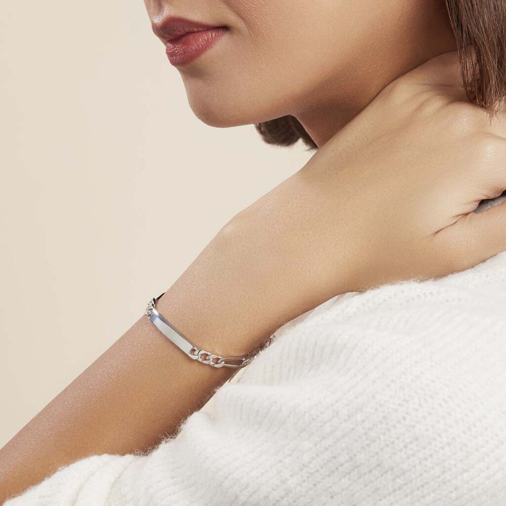 Bracciale Catena Gentleman Argento Rodiato - Bracciali Donna | Stroili