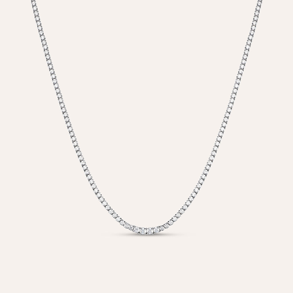 Collana Tennis Silver Elegance Argento Rodiato Cubic Zirconia - Collane Tennis Donna | Stroili