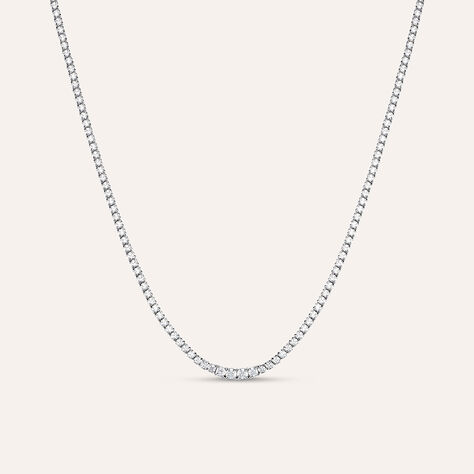 Collana Tennis Silver Elegance Argento Rodiato Cubic Zirconia - Collane Tennis Donna | Stroili
