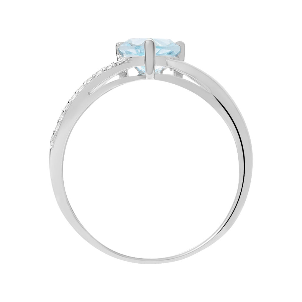 Anello Solitario Amélie Oro Bianco Topazio Cubic Zirconia - Anelli con Pietre Donna | Stroili