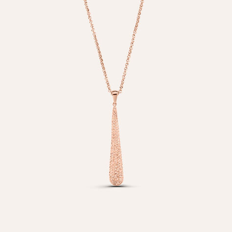 Collana Aura Acciaio Rosa Cristallo - Collane Donna | Stroili