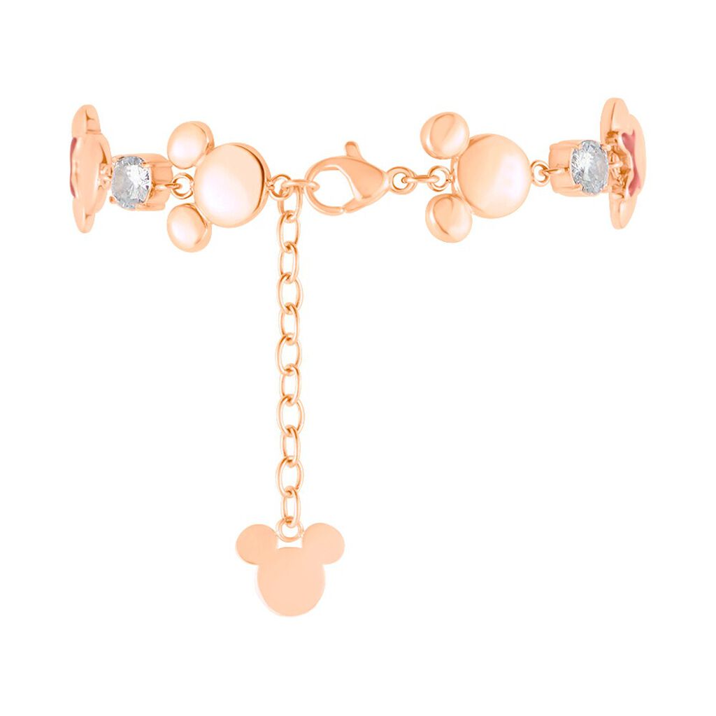 Bracciale Mickey Mouse & Friends Acciaio Rosa Cristallo - Bracciali Donna | Stroili