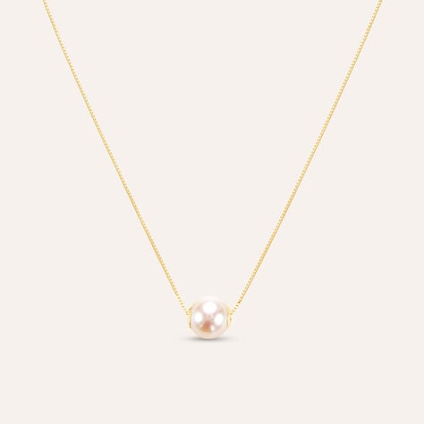 Collana Gabrielle Oro Giallo Perla D'Acqua Dolce - Collane Donna | Stroili