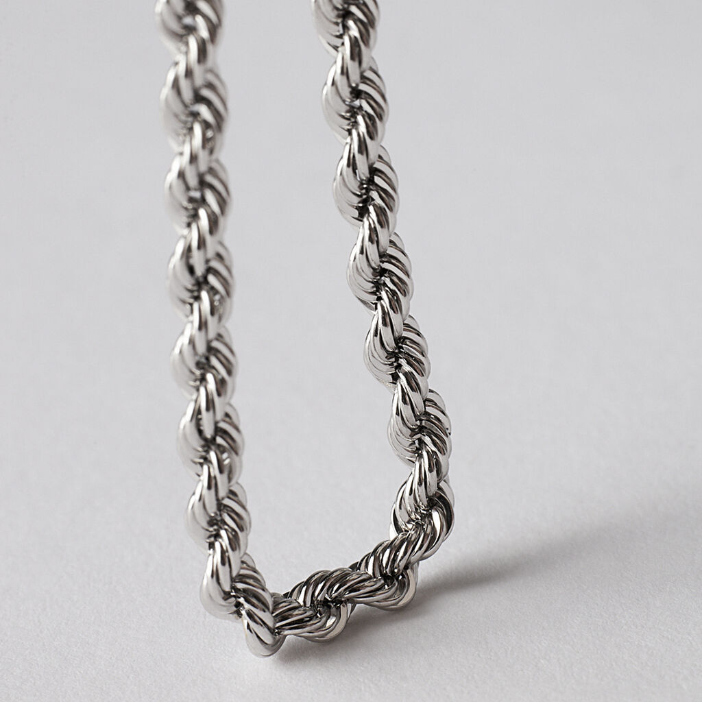 Bracciale Catena L'homme Or Oro Bianco - Bracciali Uomo | Stroili