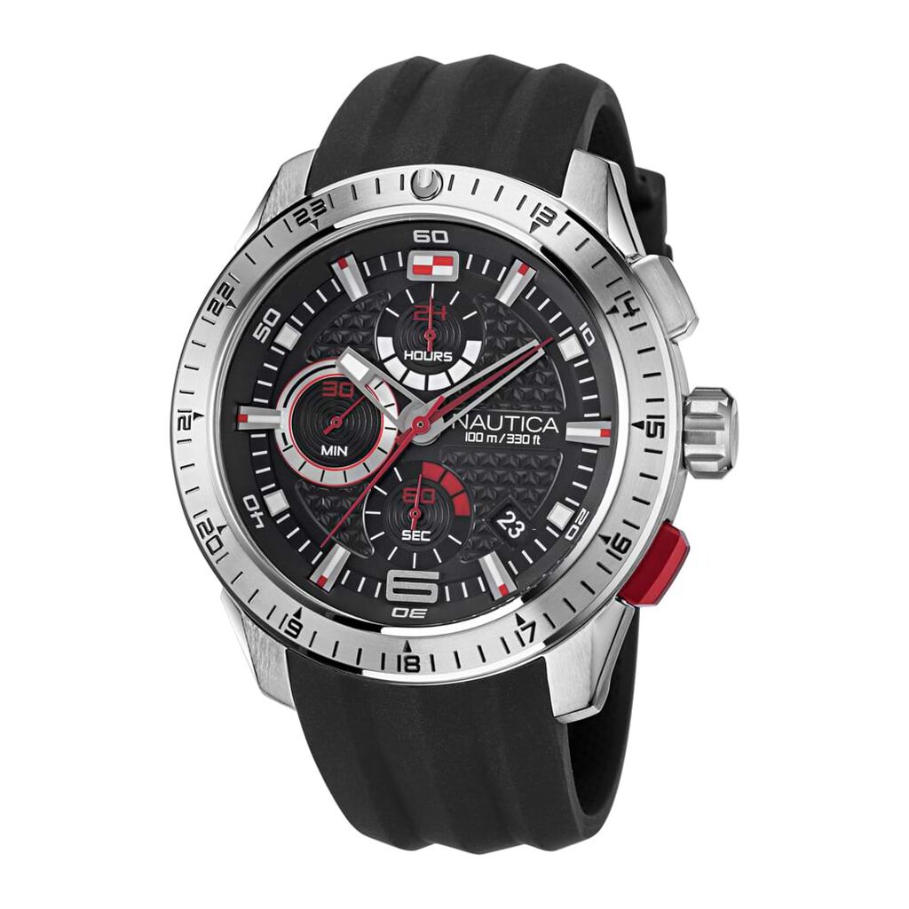 Orologio Cronografo Uomo Nautica Nst 101 Chrono quadrante Nero NAPNSF109