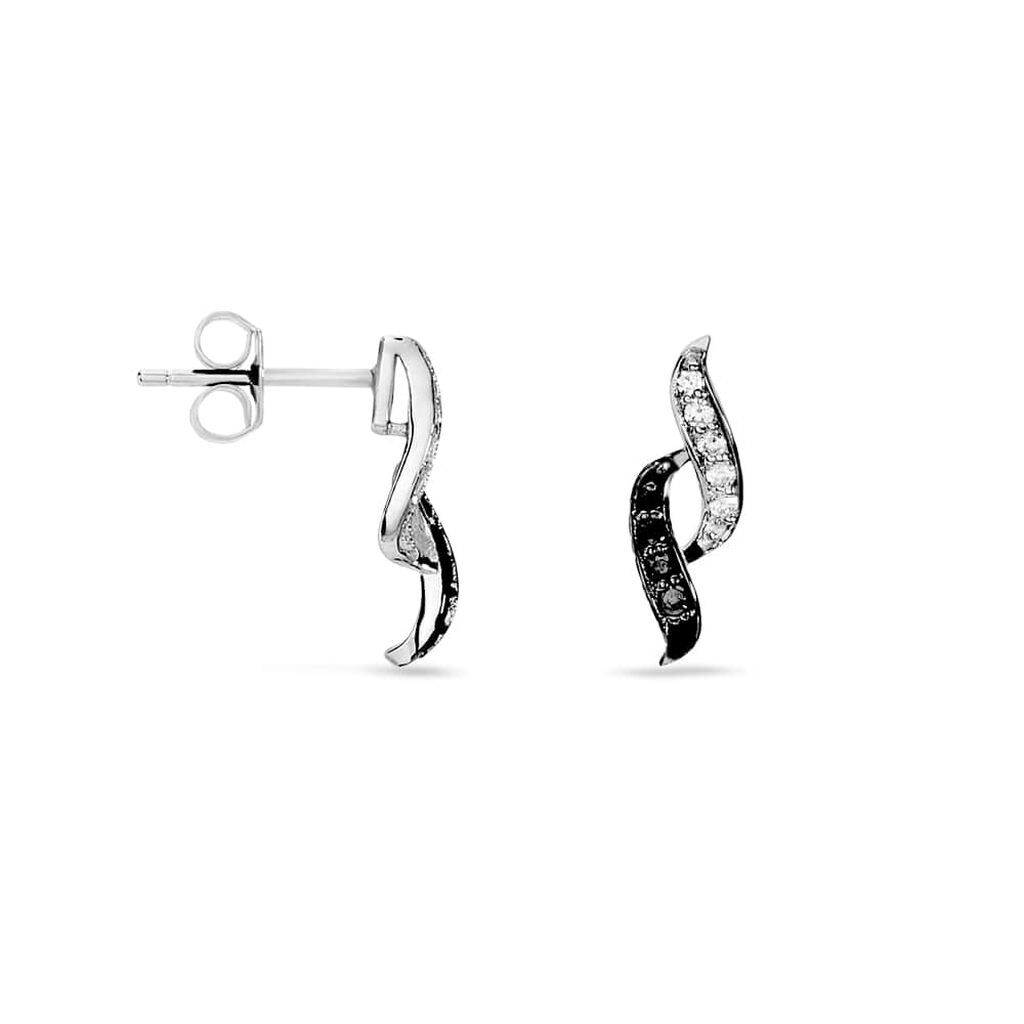 Orecchini Lobo Silver Shine Argento Rodiato Cubic Zirconia - Orecchini a Lobo Donna | Stroili