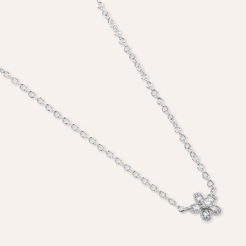Collana Silver Baby Argento Rodiato Cubic Zirconia