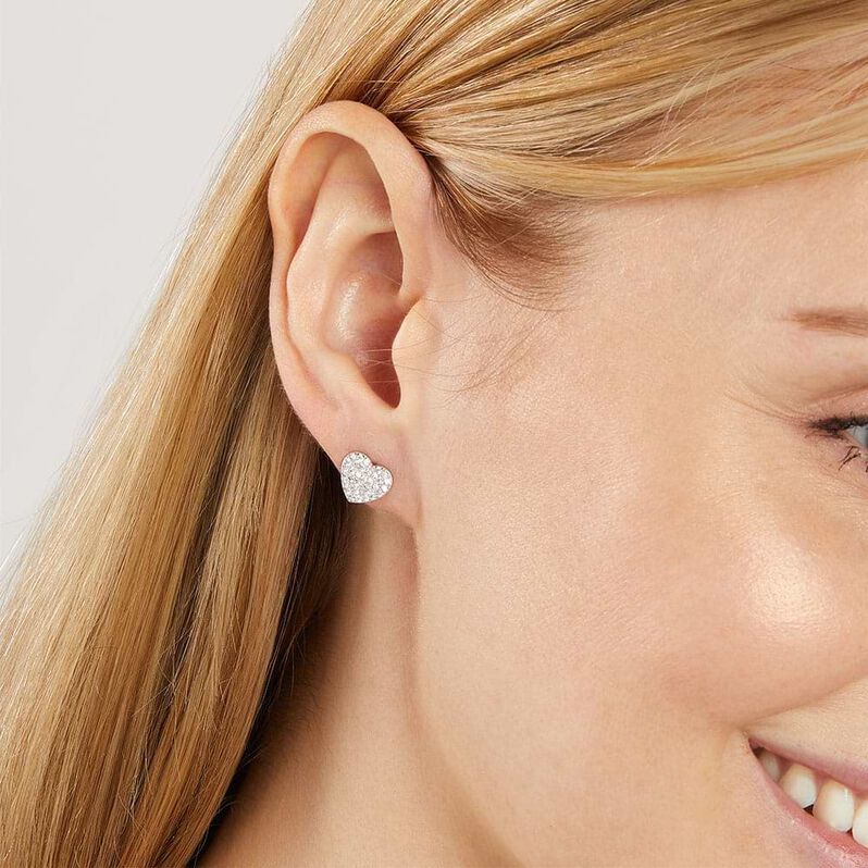 Orecchini Lobo Silver Moments Argento Rodiato Cubic Zirconia - Orecchini a Lobo Donna | Stroili