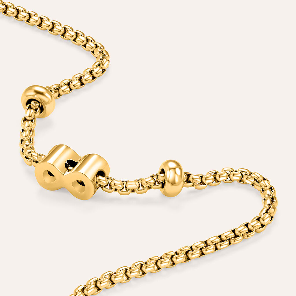 Bead Essential Code Acciaio Dorato