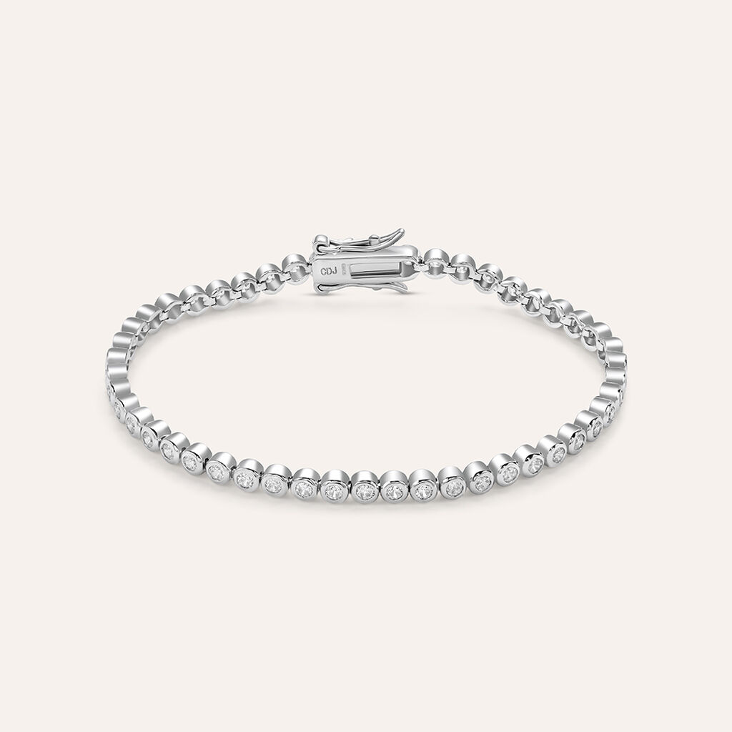 Bracciale Tennis Silver Elegance Argento Rodiato Cubic Zirconia