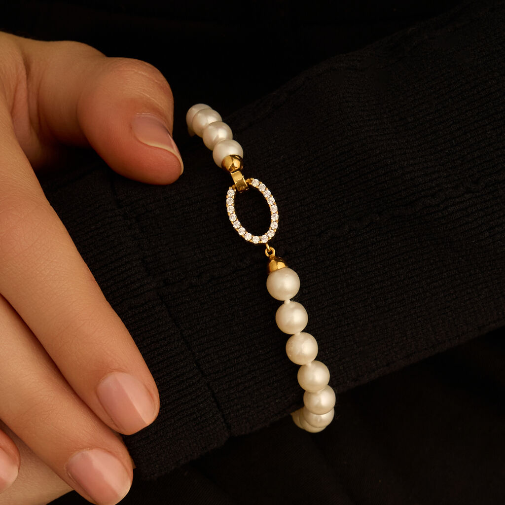 Bracciale Gabrielle Oro Giallo Perla D'Acqua Dolce - Bracciali Donna | Stroili