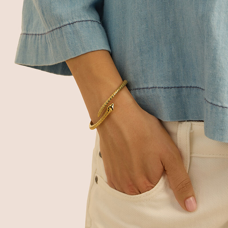 Bangle Radiance Acciaio Dorato - Bracciali Rigidi Donna | Stroili