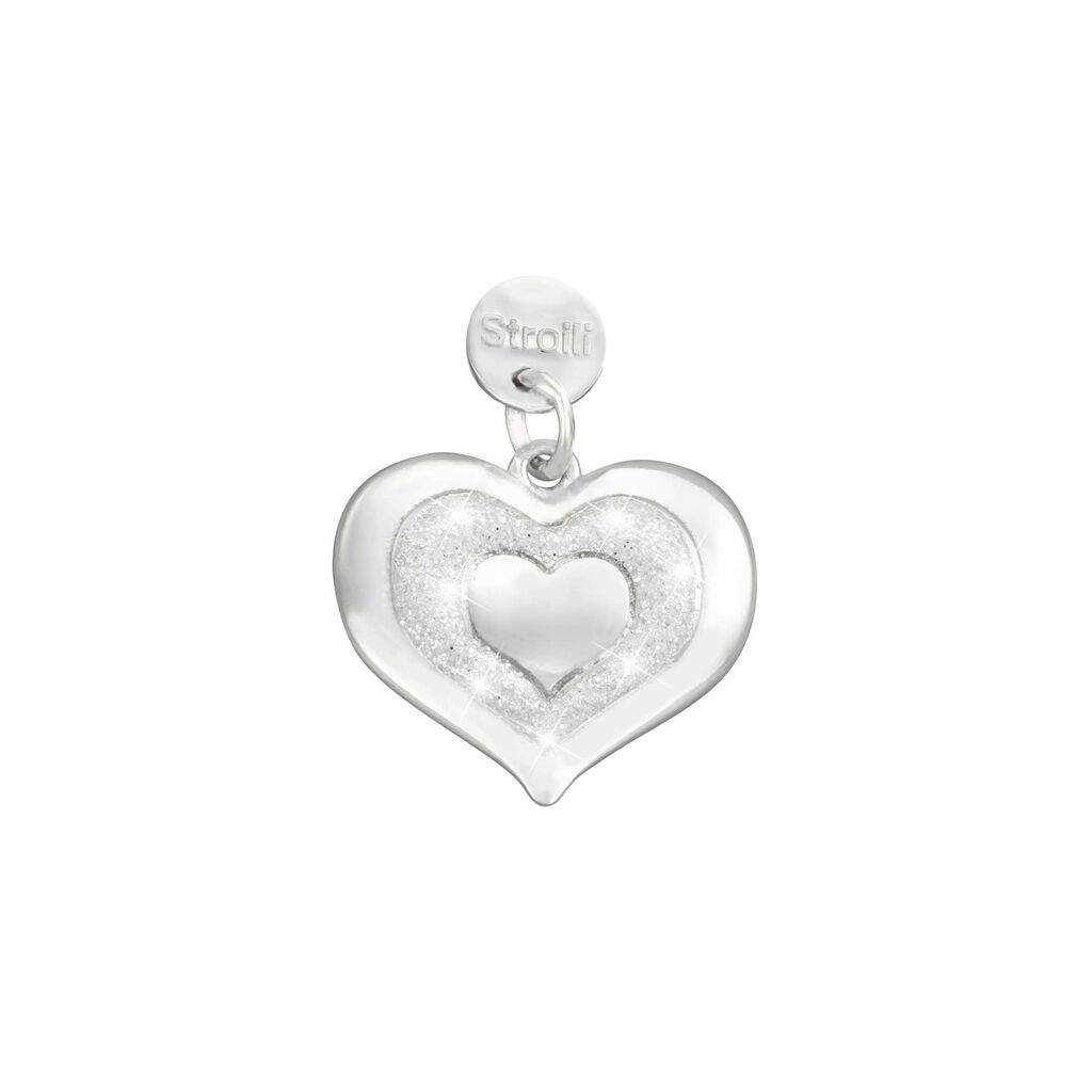 Pendente Love Beats Argento Rodiato