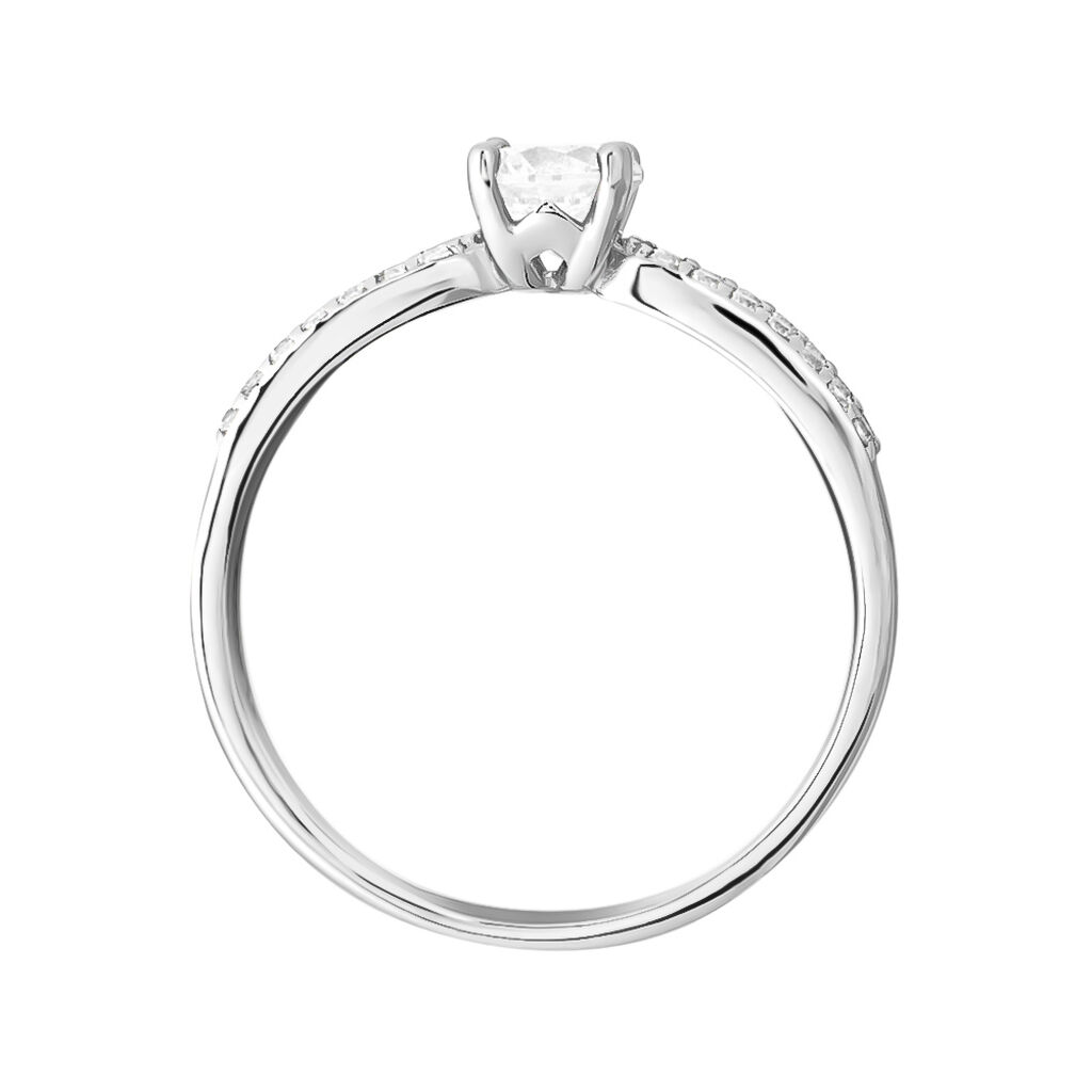 Anello Solitario Silver Elegance Argento Rodiato Cubic Zirconia - Anelli con Pietre Donna | Stroili