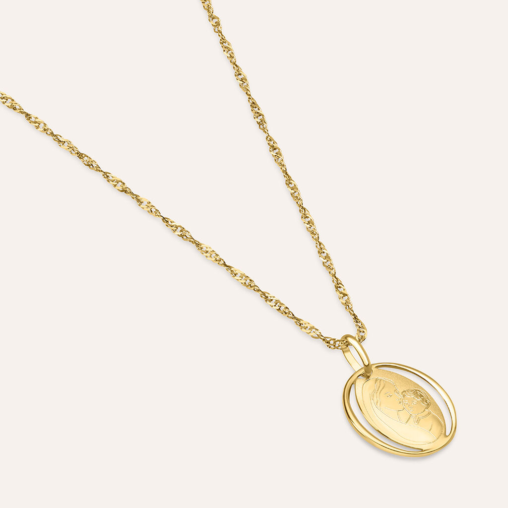 Pendente Holy Oro Giallo - Ciondoli con Incisione Unisex | Stroili