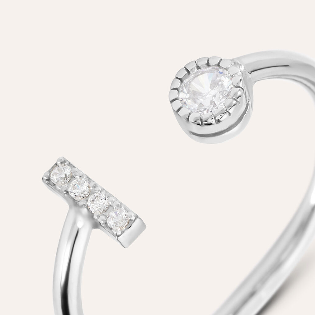 Orecchini Lobo Silver Moments Argento Rodiato Cubic Zirconia