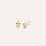 Orecchini Lobo Punto Luce Bon Ton Oro Giallo Cubic Zirconia