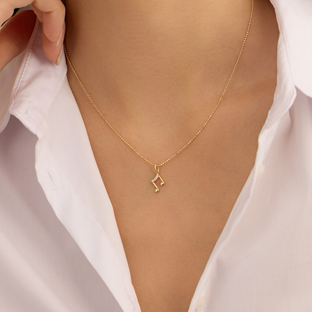 Pendente Poème Oro Giallo Cubic Zirconia - Ciondoli Donna | Stroili