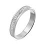 Fede Classica Diamantata 3.5 mm Oro Bianco