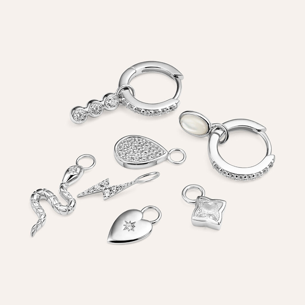 Charm Trilogy Silver Moments Argento Rodiato Cubic Zirconia