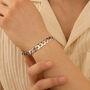 Bracciale Catena Gentleman Argento Rodiato