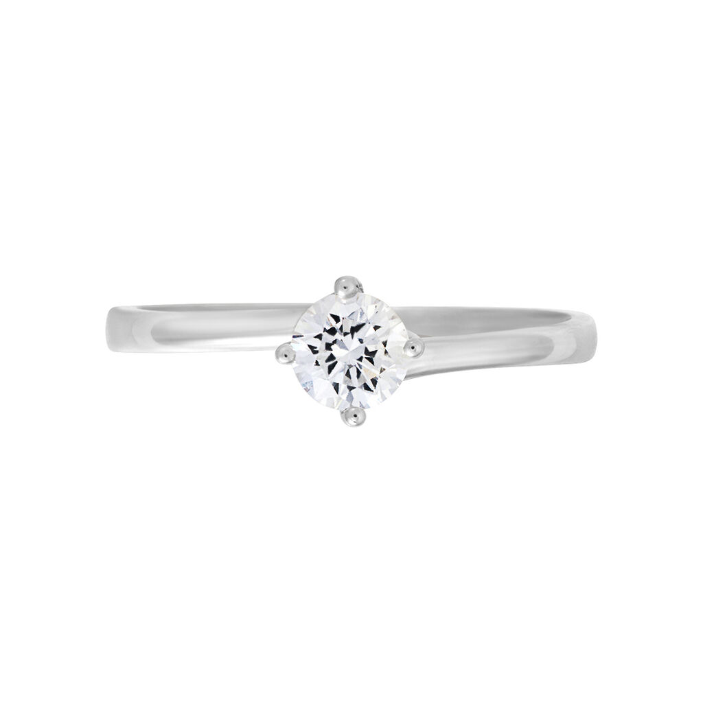 Anello Solitario Valentino Diamade Oro Bianco Diamante Lab-Grown - Anelli con Pietre Donna | Stroili