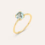 Anello Solitario Amélie Oro Giallo Topazio