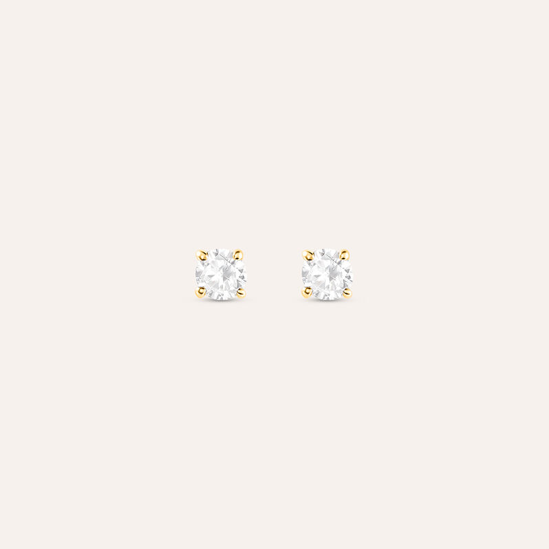 Orecchini Lobo Punto Luce Grace Oro Giallo Diamante - Orecchini a Lobo Donna | Stroili