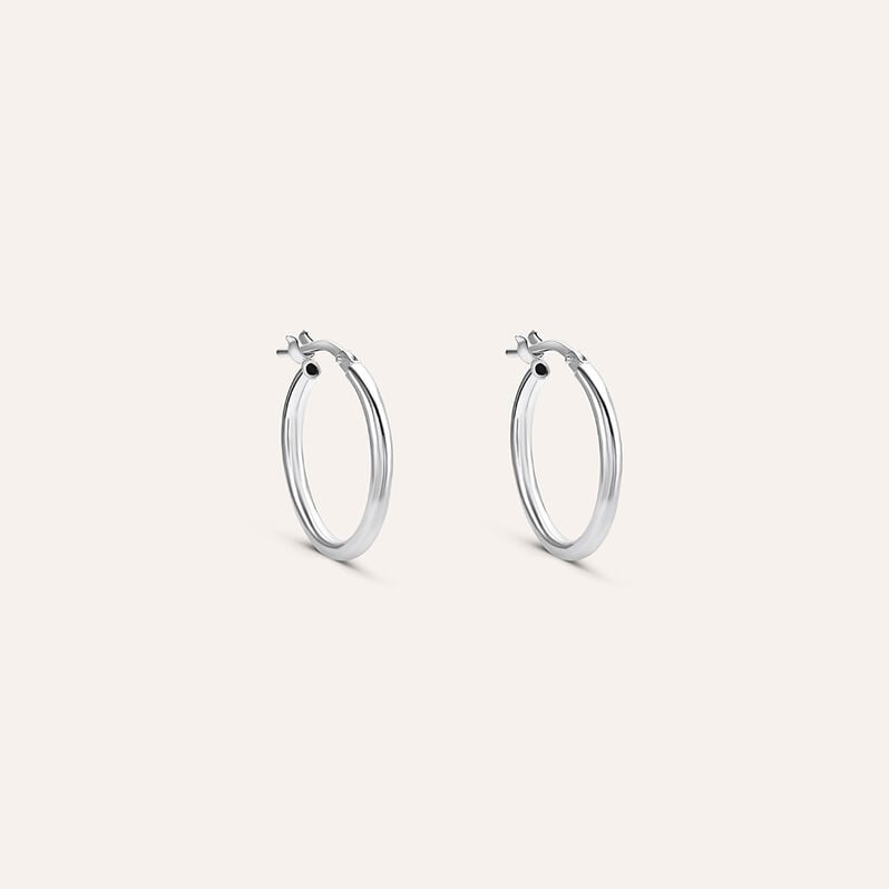 Orecchini A Cerchio Silver Collection Argento Rodiato - Orecchini a Cerchio Donna | Stroili