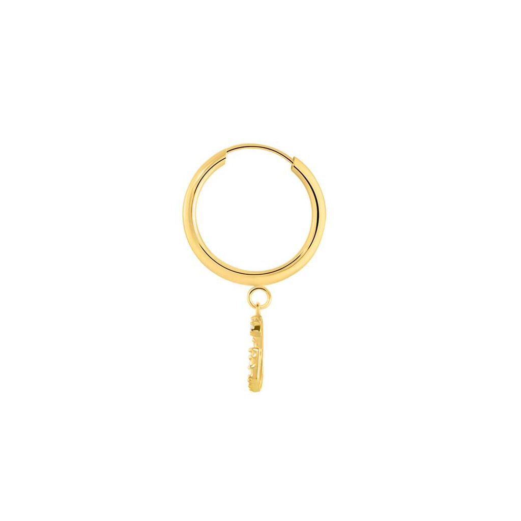 Mono Orecchino A Cerchio Toujours Oro Giallo Cubic Zirconia - Mono Orecchino Donna | Stroili