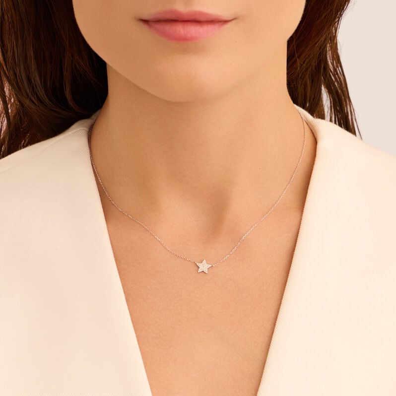 Collana Sophia Oro Bianco Diamante - Collane Donna | Stroili