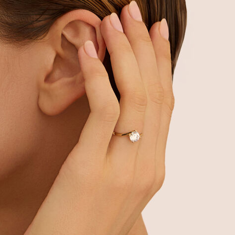 Anello Solitario Claire Oro Giallo Cubic Zirconia - Anelli con Pietre Donna | Stroili