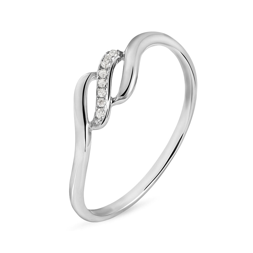 Anello Fantasia Sophia Oro Bianco Diamante - Anelli con Pietre Donna | Stroili