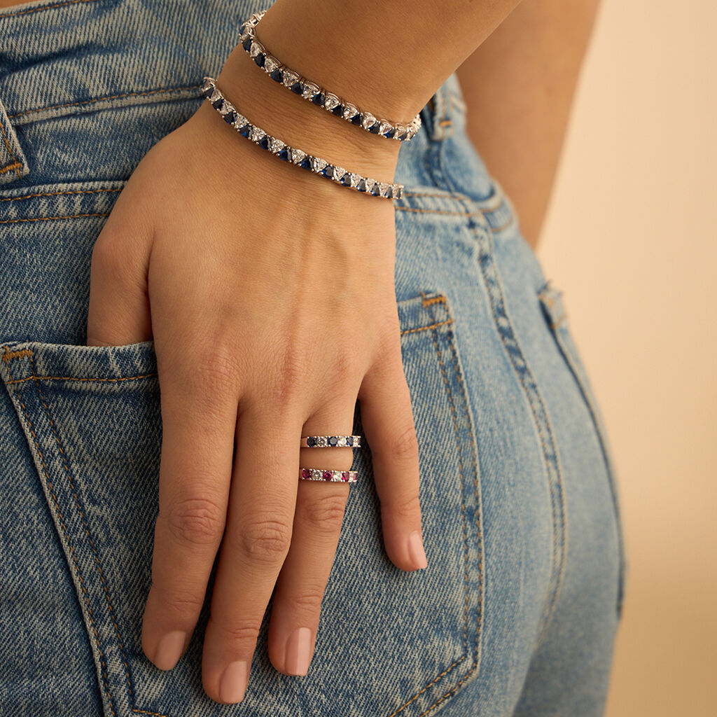 Bracciale Silver Elegance Argento Rodiato Cubic Zirconia