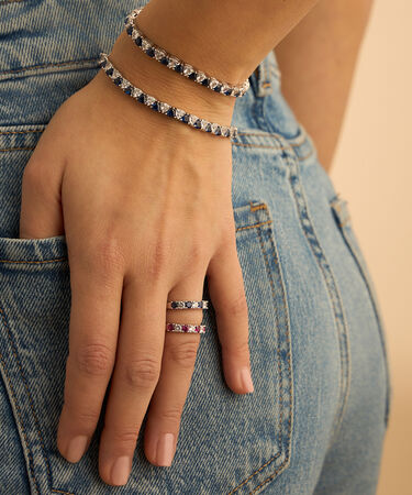 Bracciale Silver Elegance Argento Rodiato Cubic Zirconia