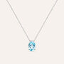 Collana Punto Luce Amélie Oro Bianco Topazio Cubic Zirconia