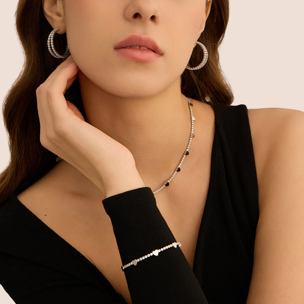 Collana Romantic Shine Ottone Cristallo