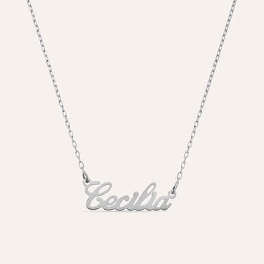 Collana Cecilia Gold Names Oro Bianco