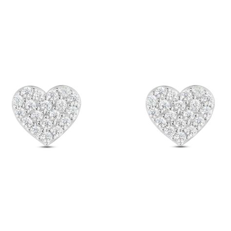 Orecchini Lobo Claire Oro Bianco Cubic Zirconia - Orecchini a Lobo Donna | Stroili