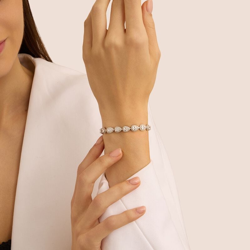 Bracciale Tennis Silver Elegance Argento Rodiato Cubic Zirconia - Bracciali Tennis Donna | Stroili